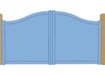 Illustration d'un portail Chapeau de Gendarme.