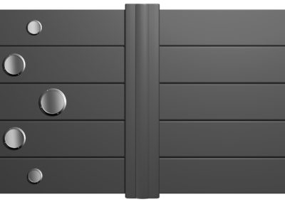 Portail avec inserts ALUNOX points