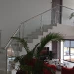 garde corps verre et inox mezzanine escalier