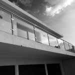 garde corps aluminium et verre extérieur balcon