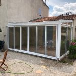 veranda aluminium blanc terrasse