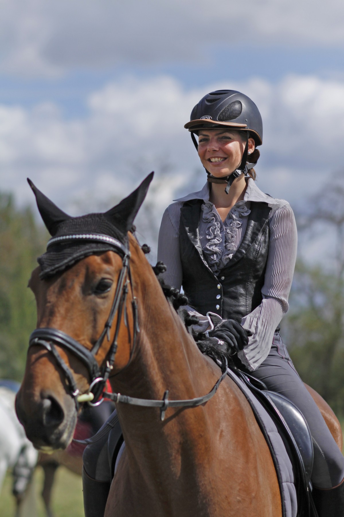Rachel sur un cheval